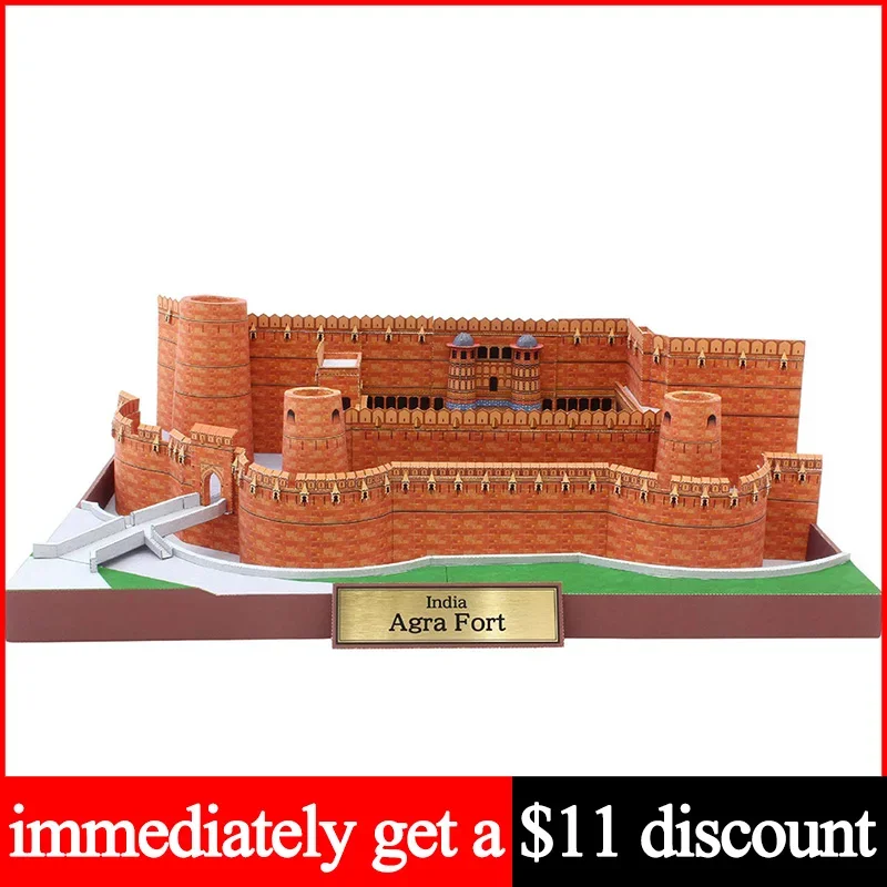 Art Craft India - الهند Agra Fort واقعية قابلة للطي