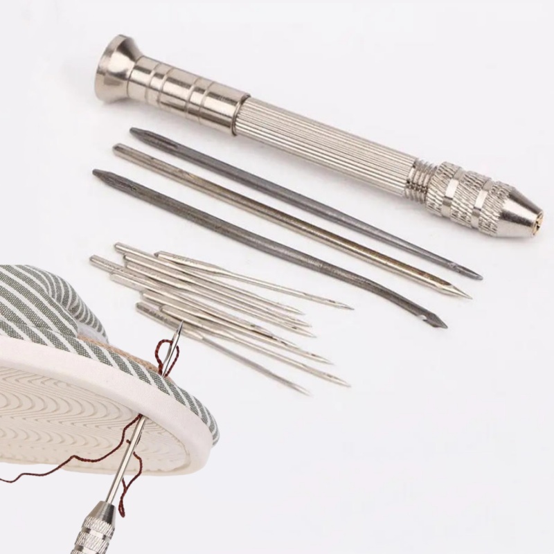 Punch Needle Kit - طقم إصلاح الخياطة الجلدية - إبر