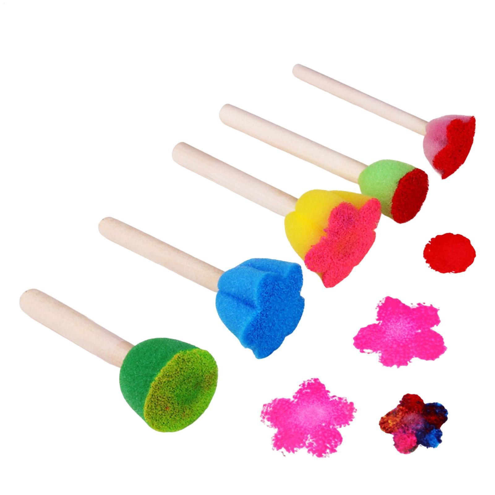 Art Craft Preschool - 5 قطع من إسفنجات طلاء الأطفال