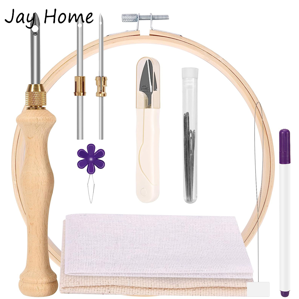Punch Needle Kit - مجموعة أدوات تشغيل إبرة لكمة مع