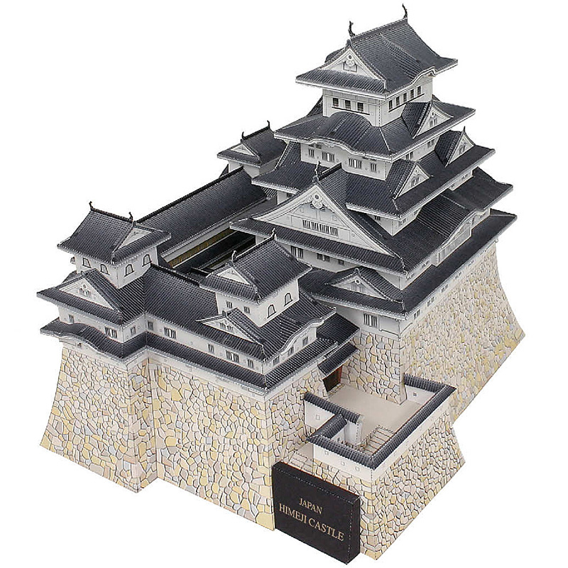 Art Craft Building - اليابان Himeji القلعة ثلاثية الأبعاد ورقة