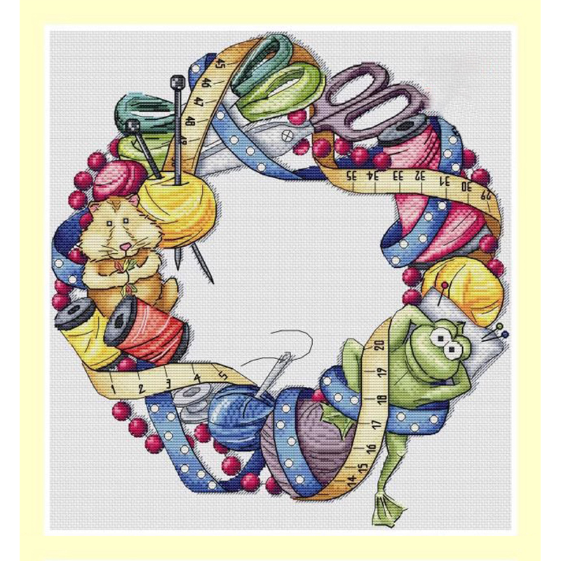 Punch Needle Kit - تطريز مجموعة كاملة عبر غرزة ،