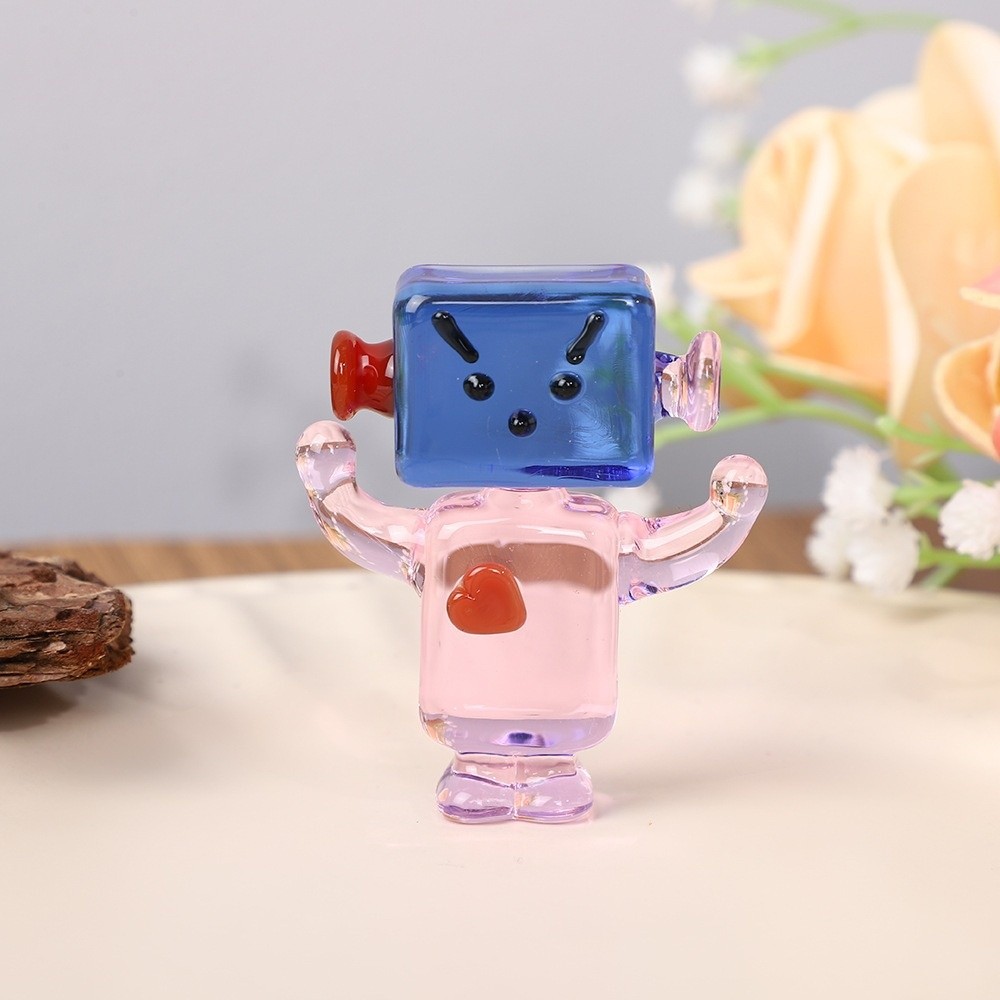 Art Craft Robot - ديكور بونساي مصغر، زينة روبوت بوجوه