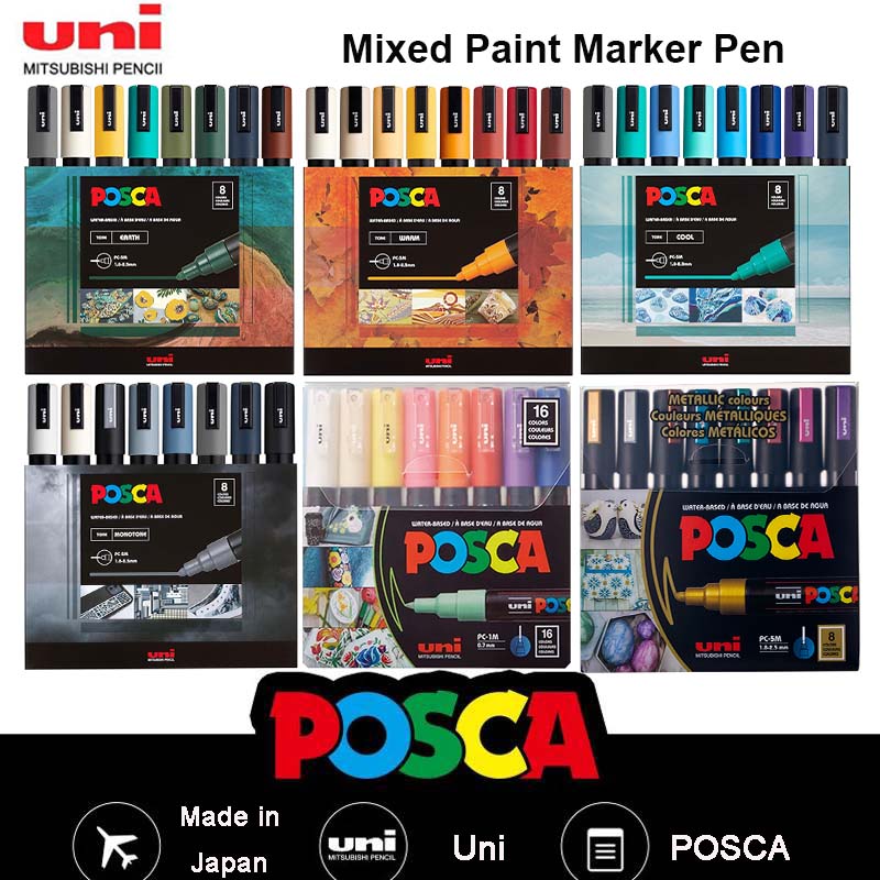 Art Craft 5 Year Old - مجموعة أقلام تحديد الألوان Uni Posca