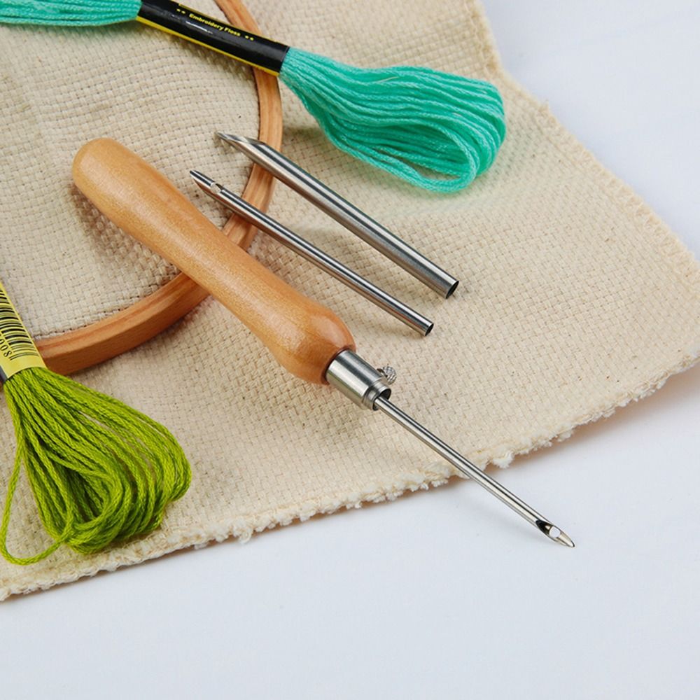 Punch Needle Kit - مجموعة من 5 إبر تطريز قابلة