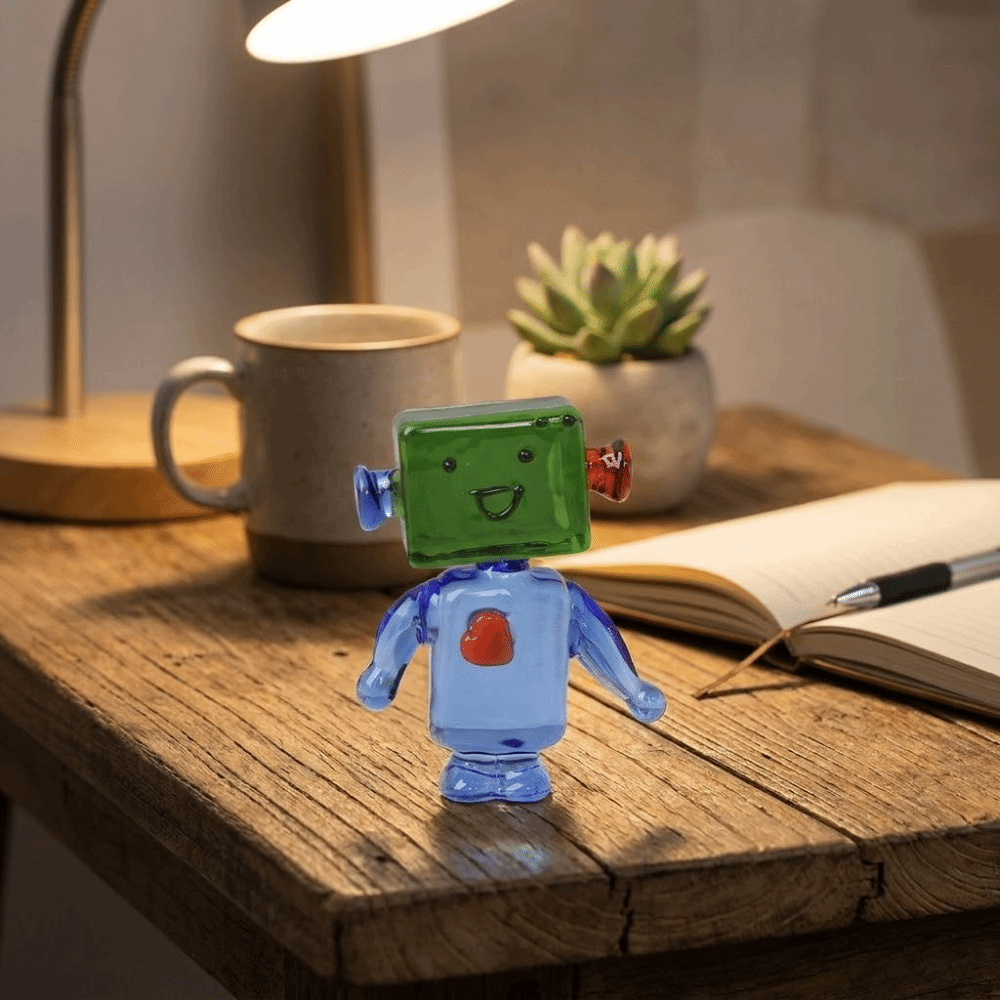 Art Craft Robot - زينة روبوتات كرتونية ملونة وجذابة، مصنوعة