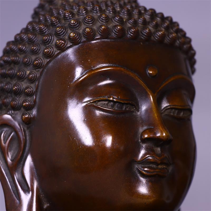تمثال رأس بوذا من النحاس الخال - مراجعة Art Craft India وسعره