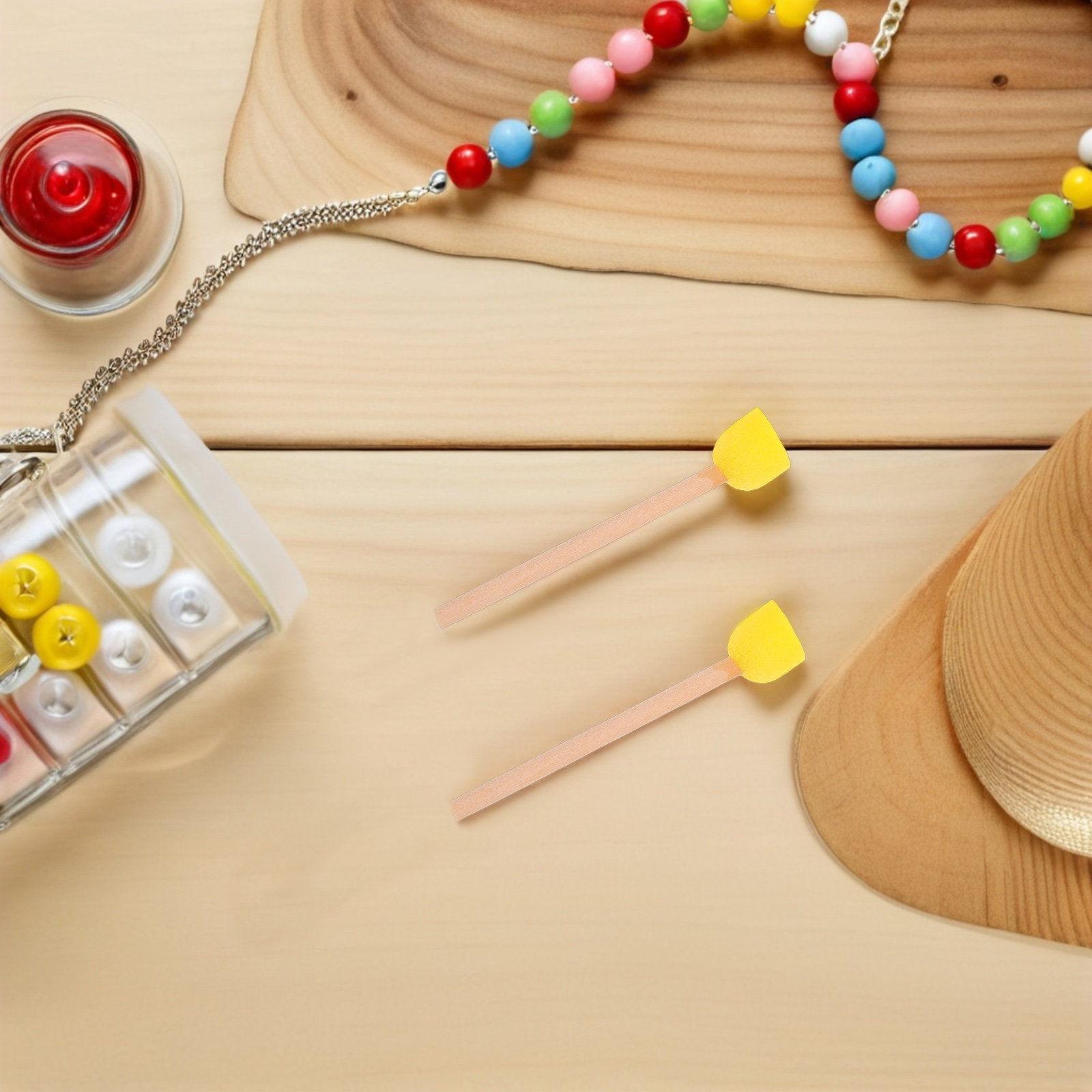 80 قطعة من فرش الإسفنج المستدي - مراجعة Art Craft Preschool وسعره