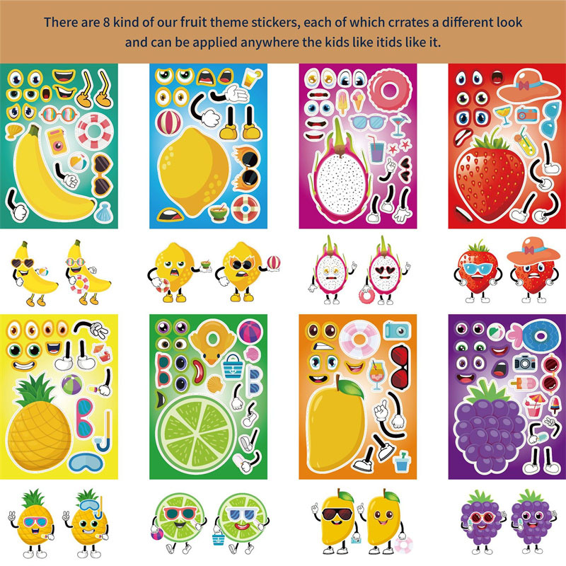 6-24 ورقة اصنع ملصقات الفاكهة  - مراجعة Art Craft 5 Year Old وسعره