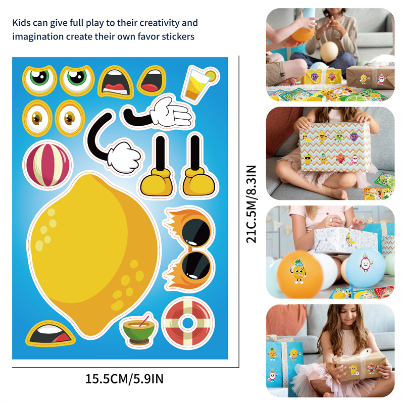 6-24 ورقة اصنع ملصقات الفاكهة  - مراجعة Art Craft 5 Year Old وسعره