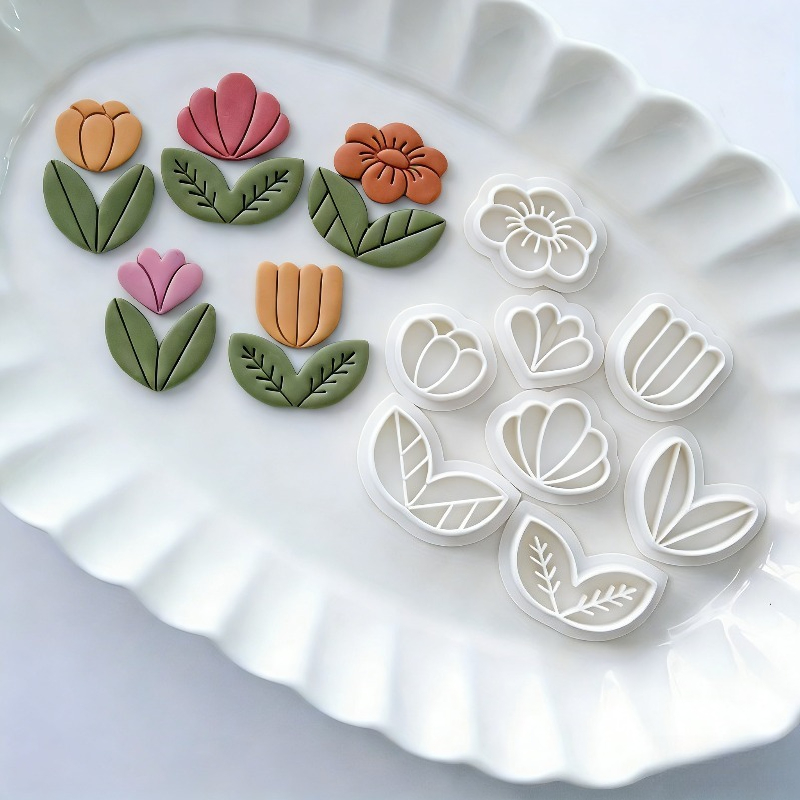 8 قطع من قوالب الطين البوليمري - مراجعة Art Craft Leaves وسعره