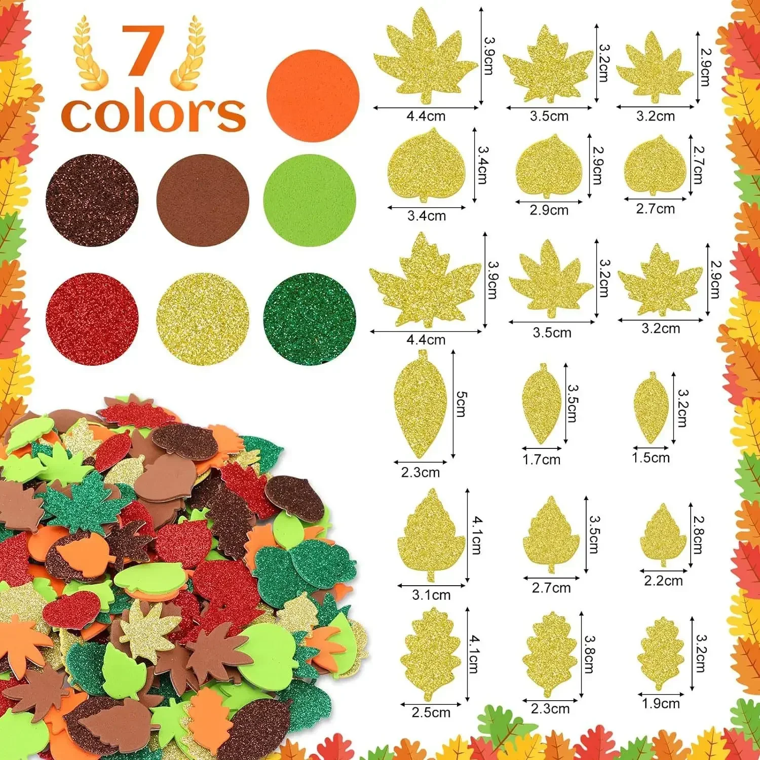 حرف ورقة الخريف لحرف الأطفال ، - مراجعة Art Craft Leaves وسعره