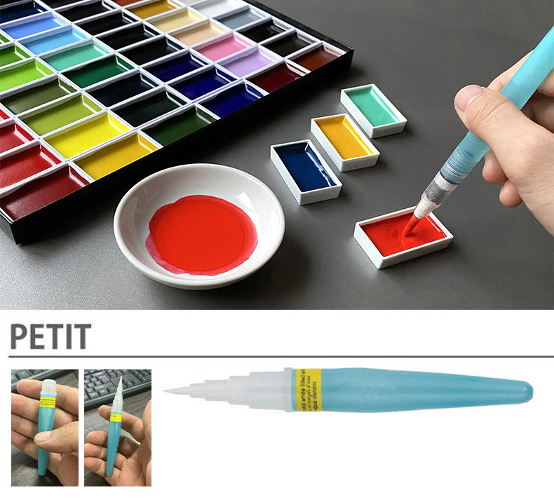 قلم فنّي ياباني كوريتاكي للرسم - مراجعة Watercolor Brush Pen وسعره