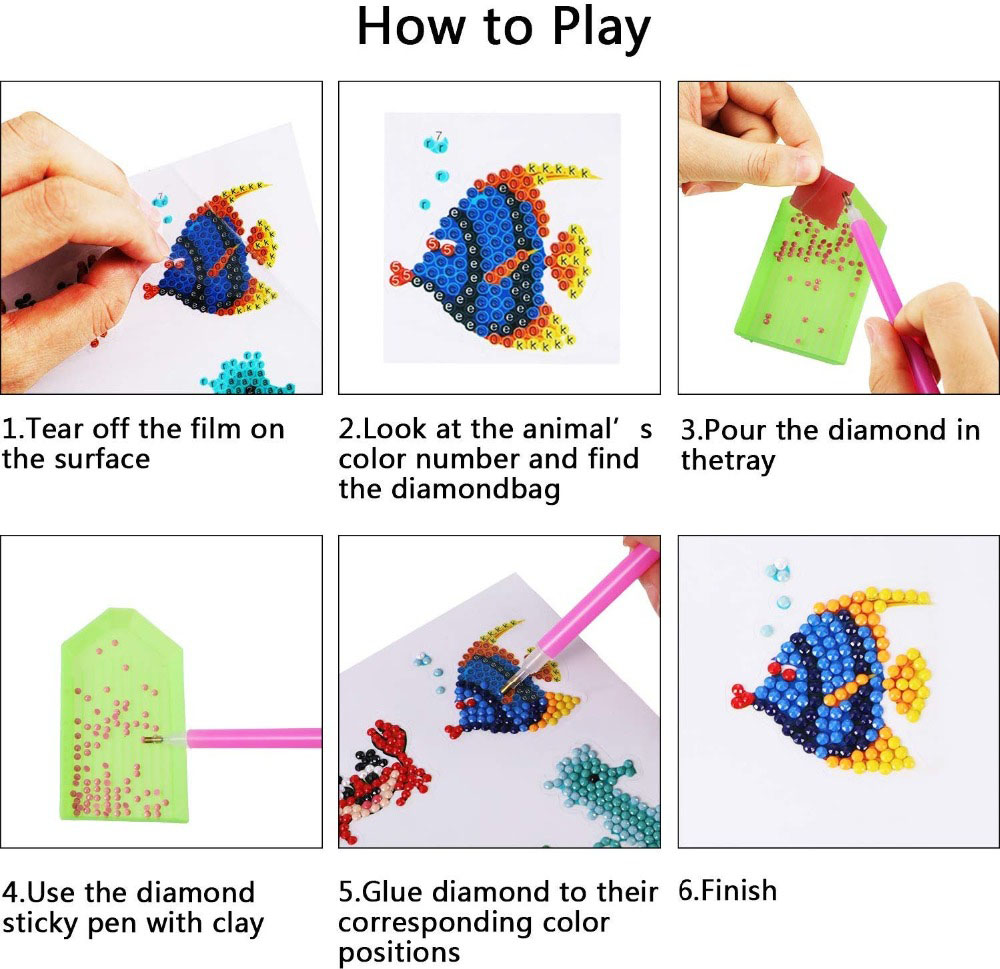 سهلة الماس اللوحة ملصقات أطقم  - مراجعة Art Craft 5 Year Old وسعره