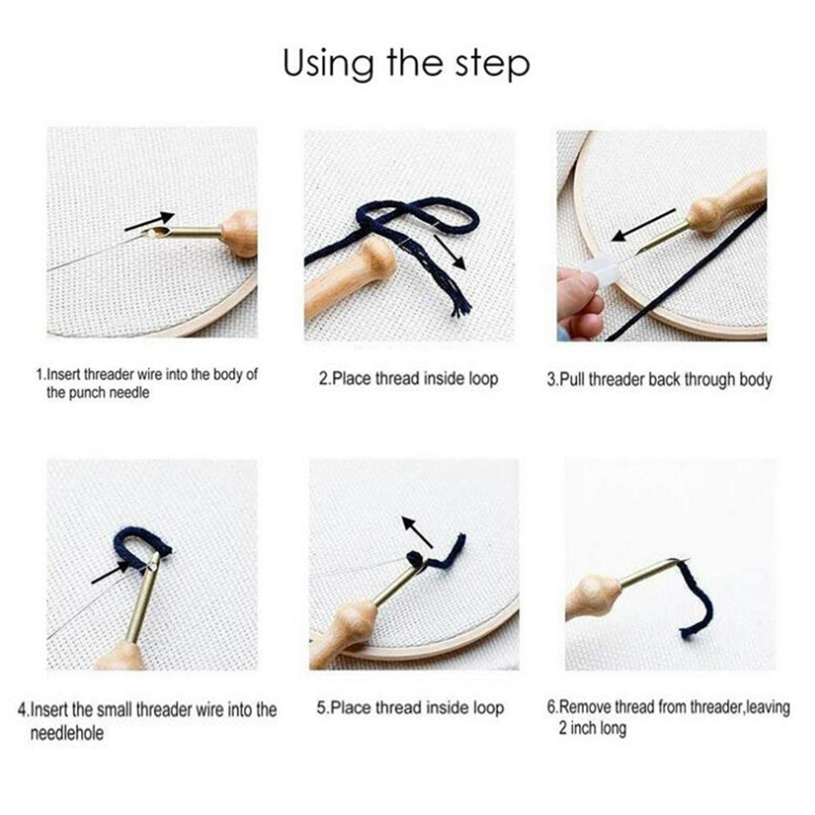 طقم تطريز بالإبرة المثقوبة مع  - مراجعة Punch Needle Kit وسعره