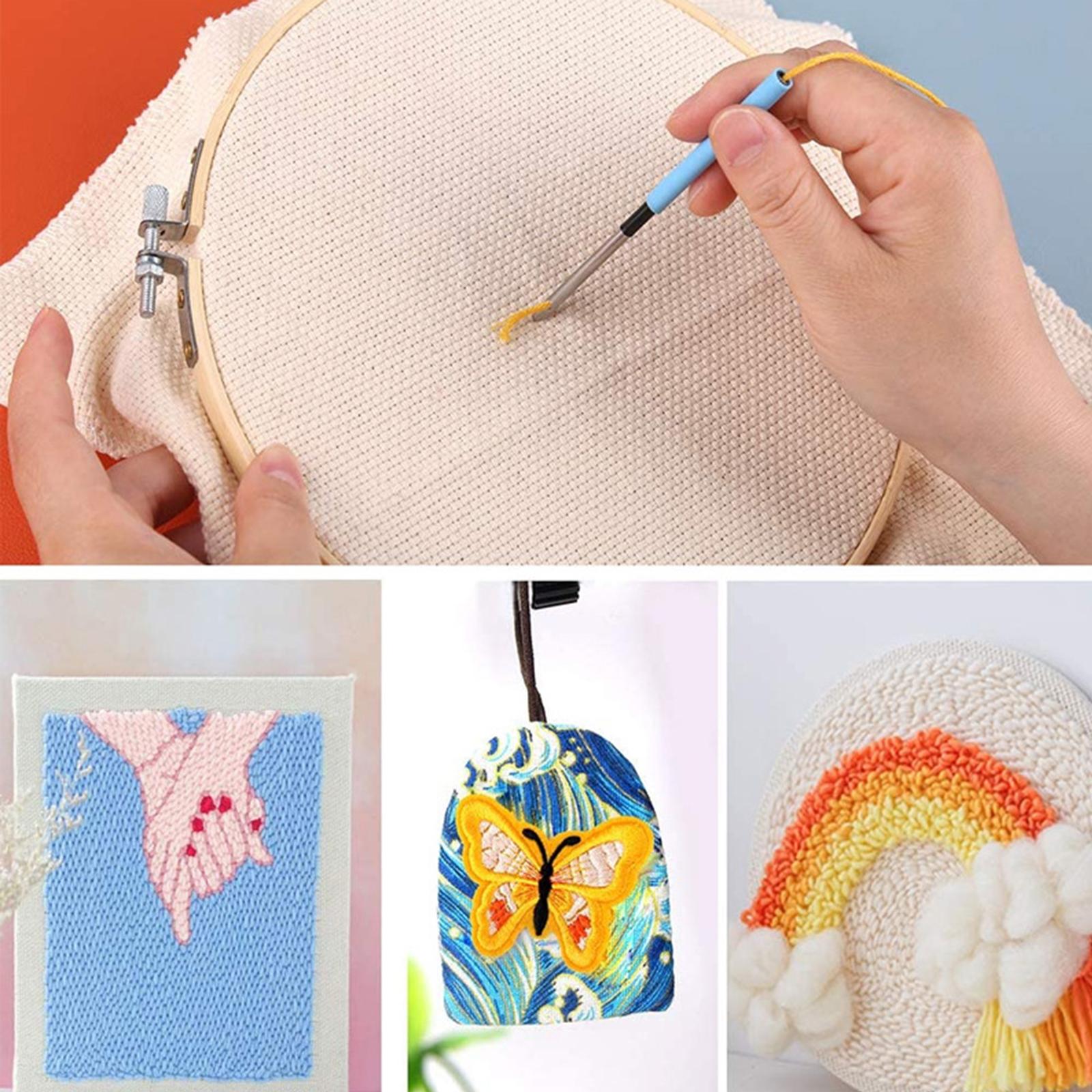 طقم تطريز بالإبرة المثقوبة مع  - مراجعة Punch Needle Kit وسعره