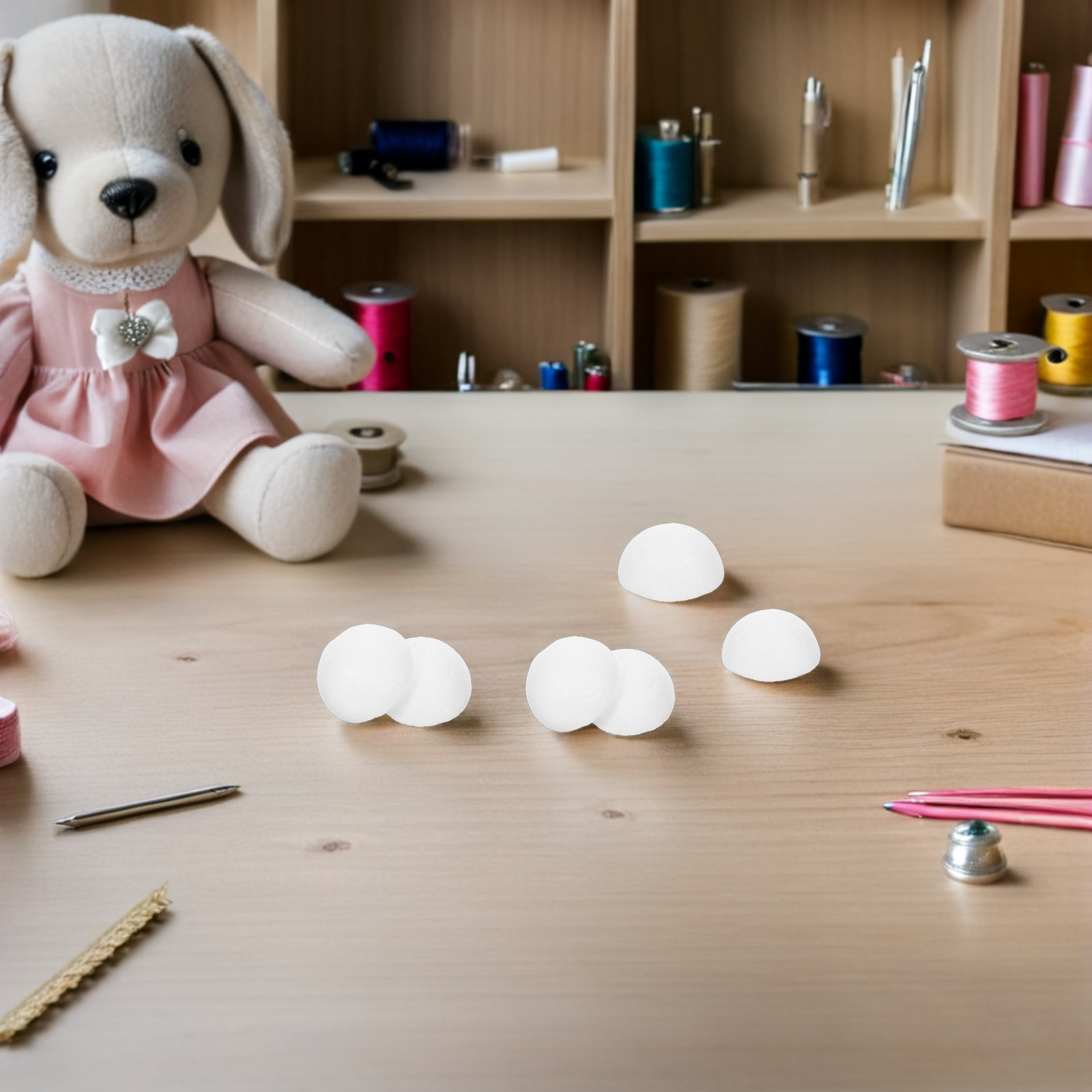 200 قطعة من كرات الفوم البيضاء - مراجعة Art Craft Preschool وسعره
