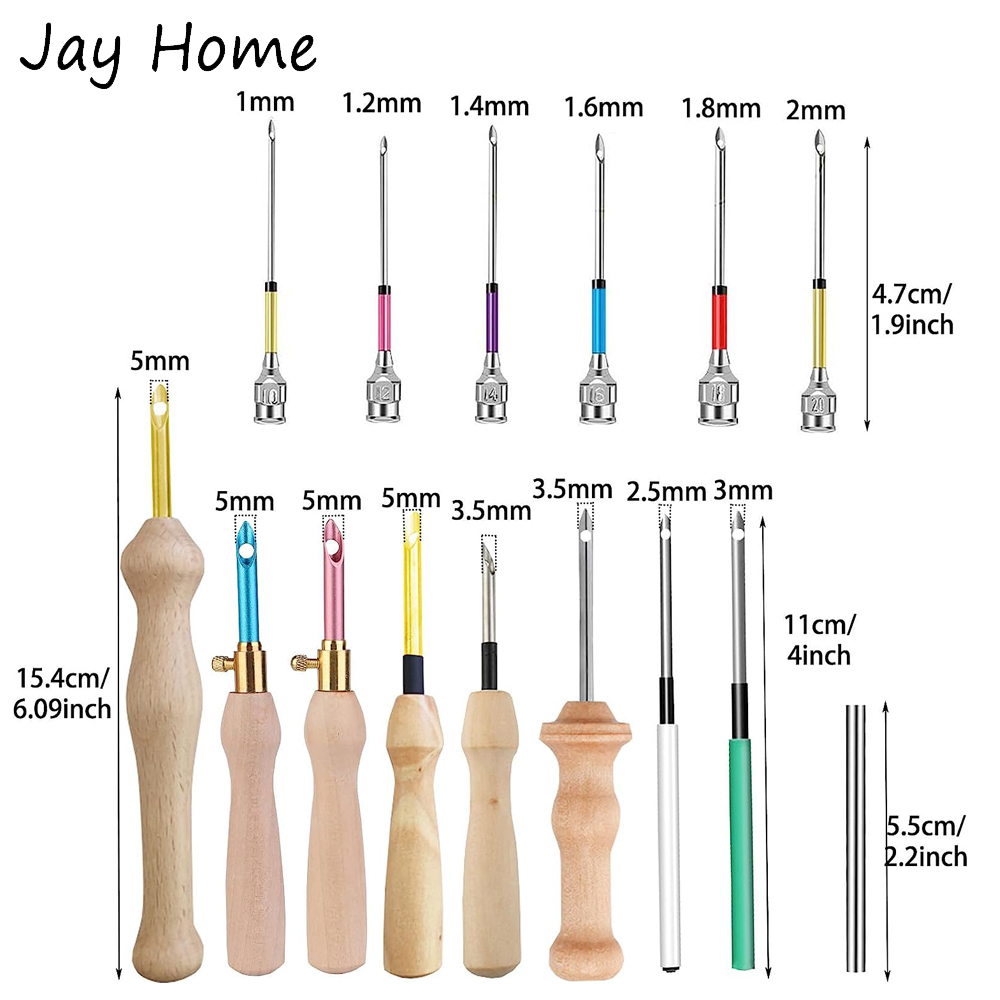 لكمة إبرة عدة خشبية التطريز ال - مراجعة Punch Needle Kit وسعره