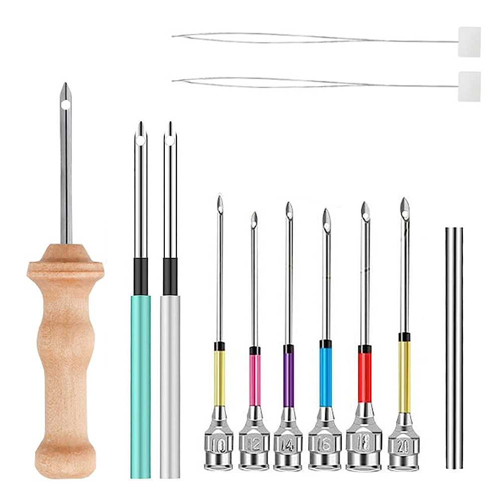 لكمة إبرة عدة خشبية التطريز ال - مراجعة Punch Needle Kit وسعره