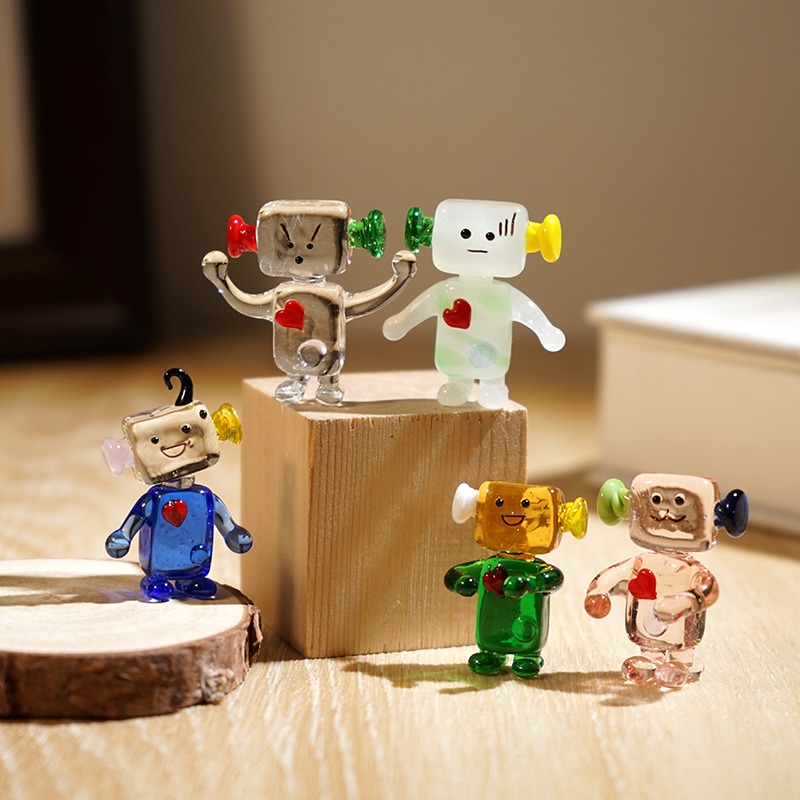 لطيف الوجه روبوت يدويا الزجاج  - مراجعة Art Craft Robot وسعره